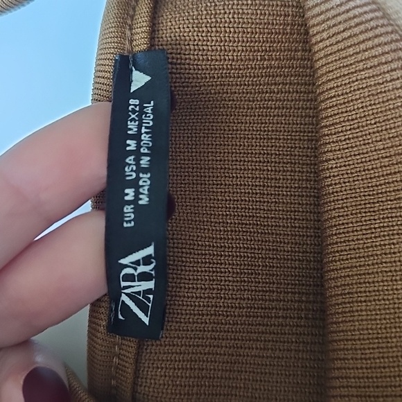 Zara Camel Knit Bra Top - Picture 2 of 4